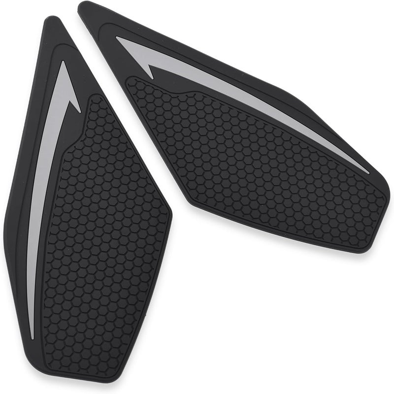 BYEMTTY Motorcycle Tank Grip Protector Pads, Anti-Slip Honeycomb Design, Compatible with Suitable for Kawasaki Ninja250 Ninja400 2018-2024 Z250 Z400 2019-2024 Ninja500 Z500 2024- (gray) - Image 5